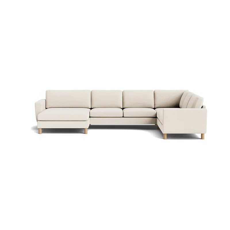 Haven U-Form Sofa, wendbar, Farbe Loop Creme, moderner skandinavischer Stil, großzügige Wohnlandschaft, bequeme Polsterung, Höhe 86cm