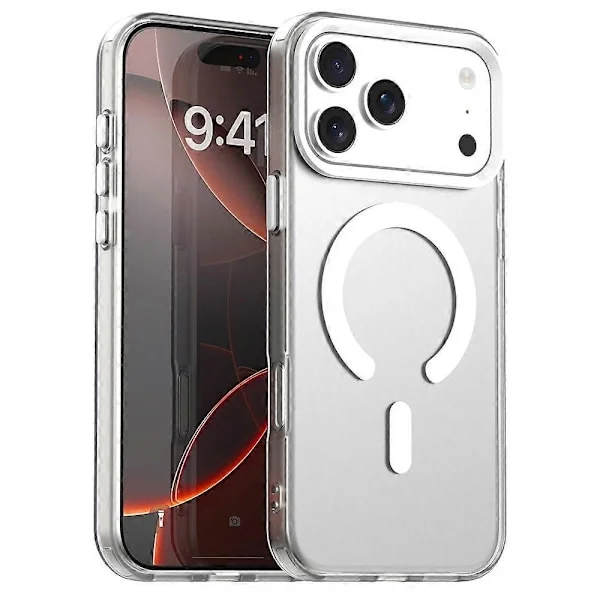 pc iPhone 17 Pro Fodral, Transparent – Slimmat & Stöttåligt Skydd