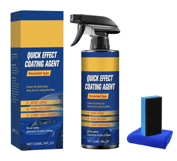 Keramisk lackförsegling bilbeläggningsspray, multifunktionell poler- och rengöringsbilbeläggningsspray 120ml