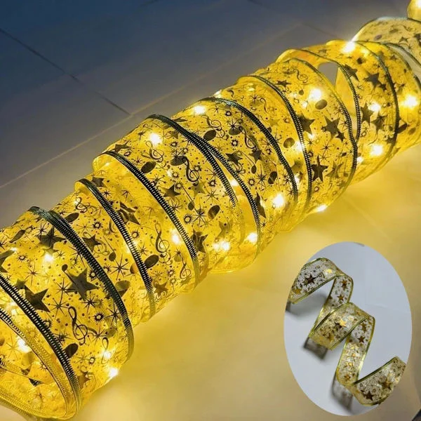 Julgransbelysning 5m 50 LED Julgransband Vattentäta Fairy Lights Juldekorationer Gardinbelysning Hängande Fairy Lights