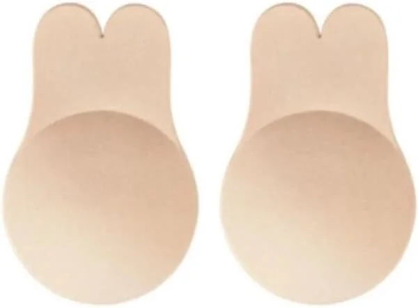 Självhäftande BH - Bygelfri BH - Beige - Storlek L