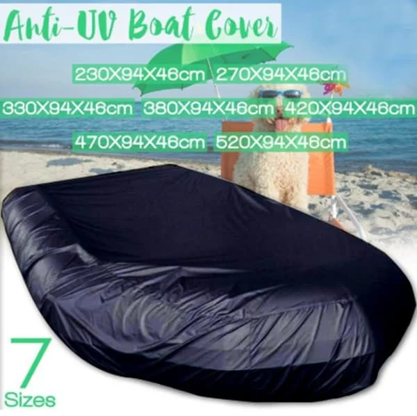 230*94*46cm oppustelig bådcover vandtæt, støvtæt og UV-bestandig gummibådcover kajak fiskebådcover