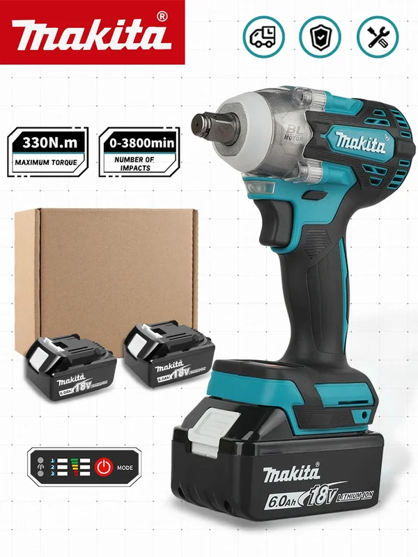AliExpress - Makita DTW300 18V Werkzeugset Bürstenloser Power Großer Akku-Schraubenschlüssel 330Nm Drehmoment Windkanone Entfernen Reifen Lithium 