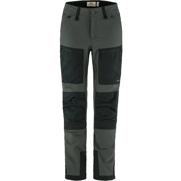 Fjällräven Dam's Keb Agile Trousers in Basalt/Iron Grey | Size: 36/Regular, G-1000