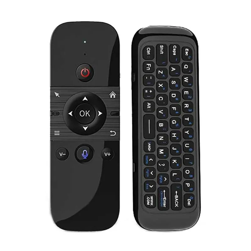 AliExpress - Souris vocale sans fil 2 en 1, Mini clavier Bluetooth 2.4G, télécommande Rechargeable, apprentissage IR pour Smart TV Android TV Box