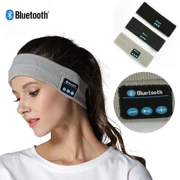 Huvudband - Sömn-hörlurar - Bluetooth med mikrofon Mörkgrå