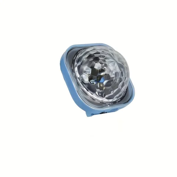 LED Lampe Natt Strobe Klokke, Diskolampe, farget belysning, 4 farger Modus Fjernkontroll DJ Lys, Liten og enkel å bære, Julegave, Pa (FMY)