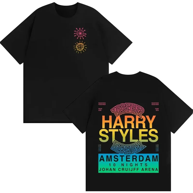 AliExpress - Harajuku Hochwertige T-Shirts Harry Styles 2026 Together Live on Tour Merch Mode Lässige T-Shirts für Männer und Frauen Übergroße Kurzarm