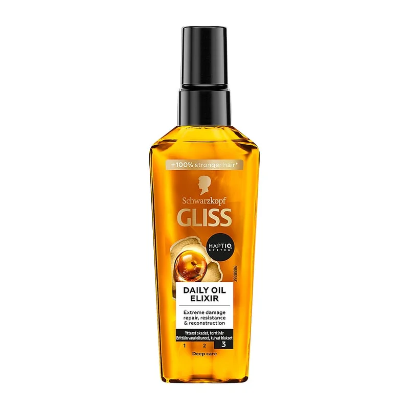 Schwarzkopf Gliss Daily Oil Elixir Hårolie 75 ml, Hår, Shampoo & Hårpleje, Hårolie & Serum