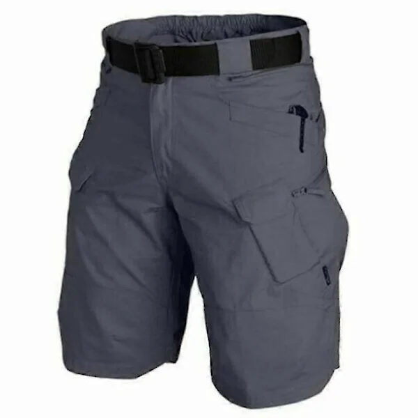 2021 Opgraderede Vandtætte Shorts Herre Cargo Shorts Casual Fit Vandafvisende Arbejds Vandre Shorts Udendørs Aktivitet Grå