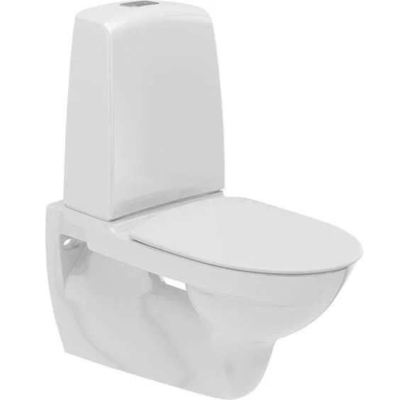 Ifö Spira 629308897 Toalettstol vägghängd, med mjuksits, enkelspolning, Badrum