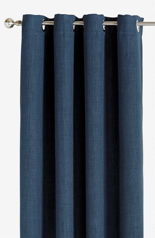 Cellbes of Sweden - Lystett gardin Ellen 2-pack i marineblå i størrelse 140 x 165 cm