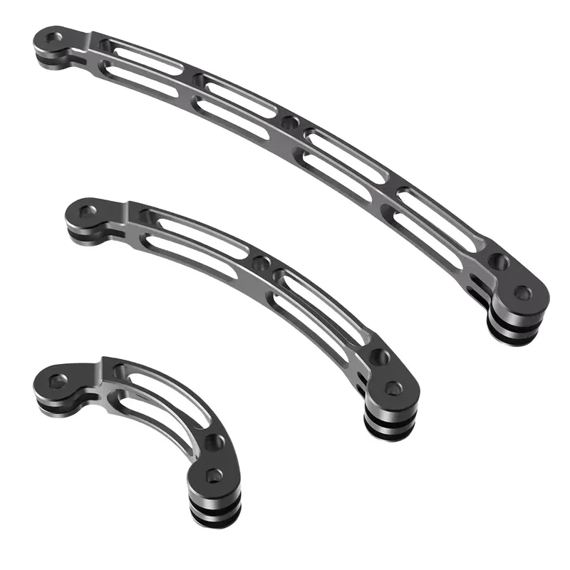 AliExpress - Extension de bras de casque en alliage d'aluminium, perche incurvée, perche à selfie, adaptateur de trépied pour GoPro Fore13, 12, 