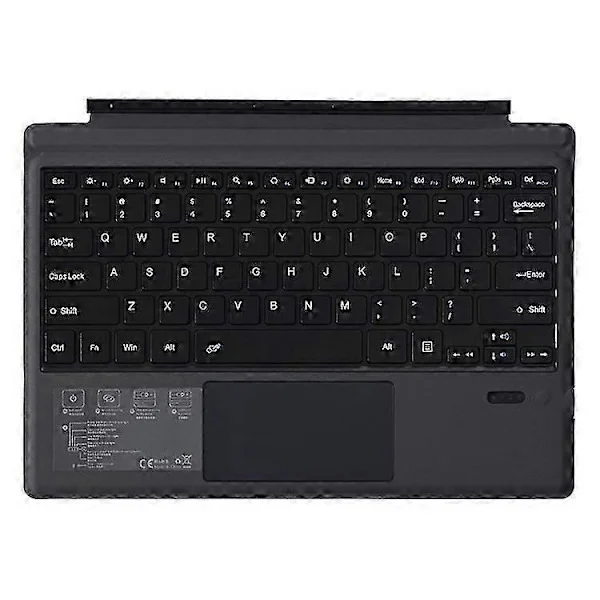 1089a Kompatibel med Microsoft Surface Pro 3 / 4 / 5 / 6 / 7 Bärbar Dator Magnetisk Adsorption Bluetooth Trådlöst Tangentbord Med Pekplatta