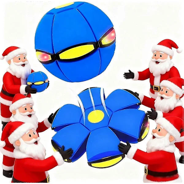 4-pack Magic Meta Ball Studsboll för barn, Interaktiv magisk frisbee för föräldrar och barn, Dubbel form fritt omkopplingsbar med 6 ljus (Mix)