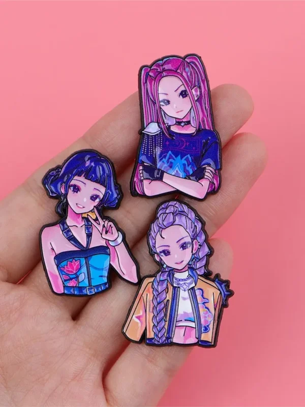 AliExpress - Broches en émail pour filles, broches de dessin animé, Badge, épingle à revers pour sac à dos, accessoires de vêtements, bijoux à la mode