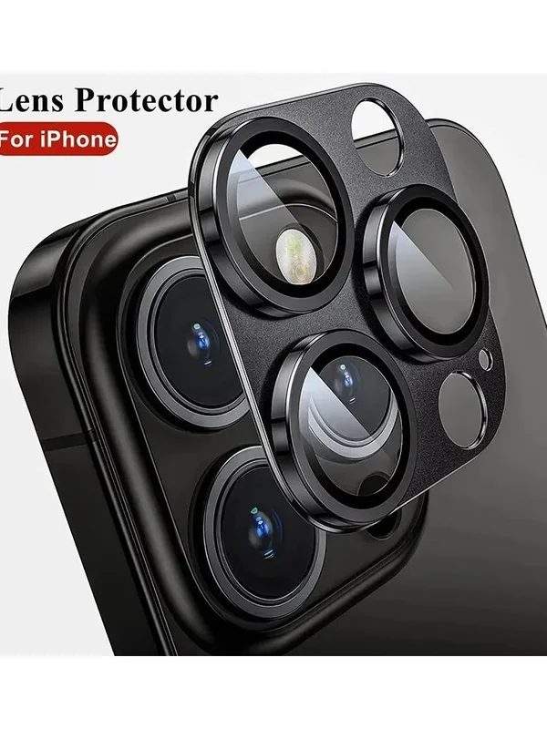 AliExpress - Volle Abdeckung Kamera Objektiv Schutz Für iPhone 16 15 14 Pro Max Gehärtetes Glas Für iPhone 14 15 16 Plus metall Kamera Objektiv Schutz