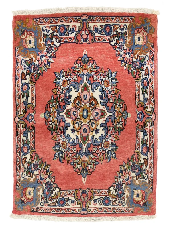 Sarouk Rug 58X80 Red/Dark Red Wool