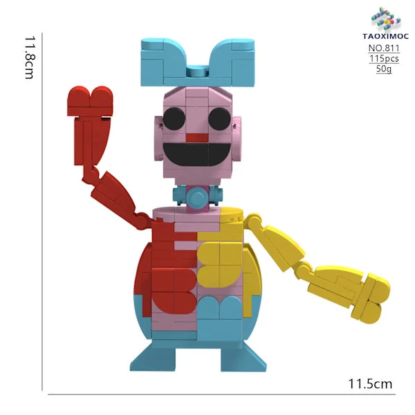 (SC) Poppy Playtime 4 Wood Model Kit - DIY Play Figure Assembly Toy Desk Decoration*811 Dolly the Dough Girl*