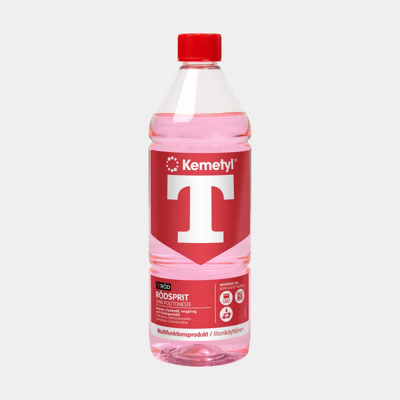 Alcohol desnaturalizado Kemetyl T-Röd, 1 litro