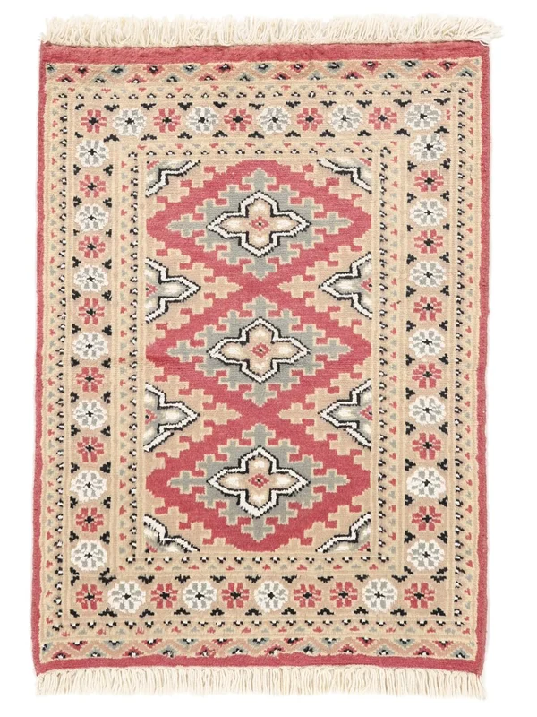 61X85 Alfombra Pakistan Bukara 2Ply Oriental Beige/Marrón (Lana, ) Carpetvista