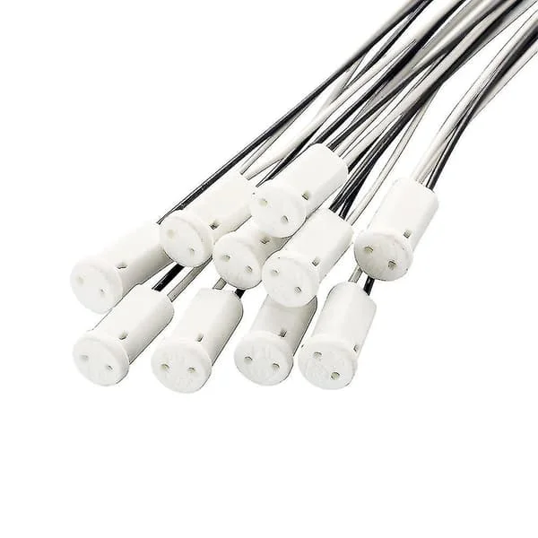 10 stk G4 Sockel G4 Sokkelholder Keramisk Hoved Tråd Speciel Stikkontakt Til Lysdioder Halogenlampe