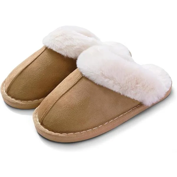 Hjemmesko Dame Gaver Damer Fluffy: Dame Hjemmesko Hus, Plys Fleece Forede Sko til Hjem Udendørs, til Kvinder Mænd