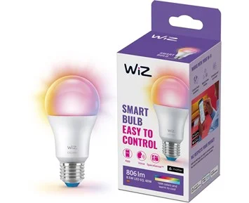 WIZ-Wi-Fi BLE 60W A60 E27 822-65 RGB 1PF/6-WiZ Smart Wi-Fi LED-pære E27-Smart home-Smart belysning