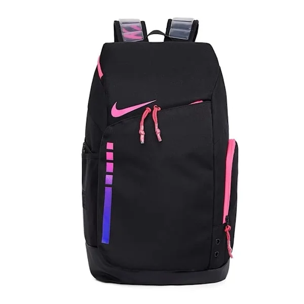NIKE NIKE Ryggsäck med Stor Kapacitet Basket Elit Luftkudde Ryggsäck Reseväska Träning Fritid Sportväska Fitness Svart Rosaröd