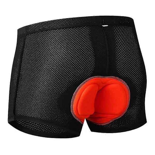 Men's Padded Cycling Underwear, Shockproof Cycling Shorts, Breathable Mesh Cycling Pants, MTB Road Bike Underwear for Men BC101 Sponge Cushion