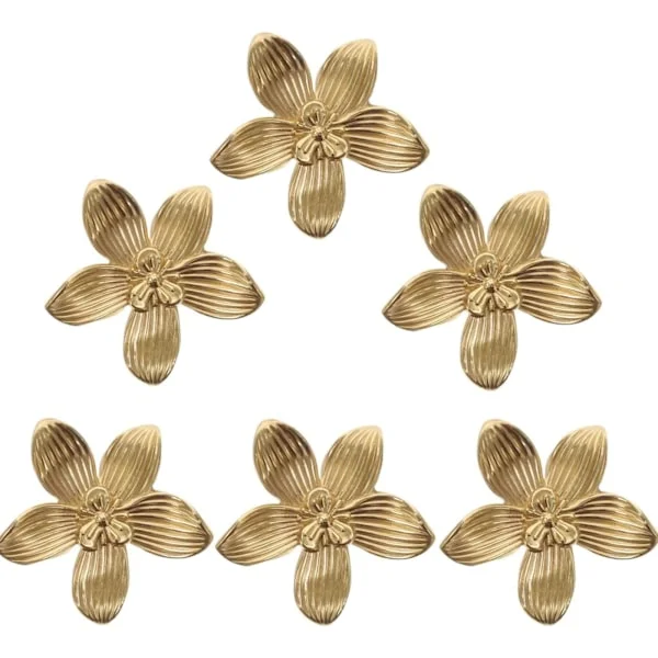 Guld lådknoppar 6 st möbelknoppar Guld handtag för köksskåp, Lådknoppar i guldmässing Möbelhandtag för skåpdörr