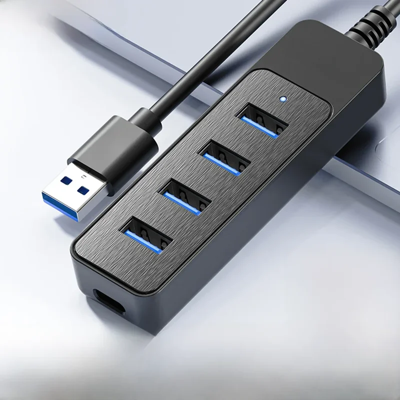 AliExpress - USB 3.0 Netzteil 4-Port Multi USB Splitter Hub USB Hub 2.0 Typ C HUB Mehrere Expander Hohe Geschwindigkeit für Computer Zubehör