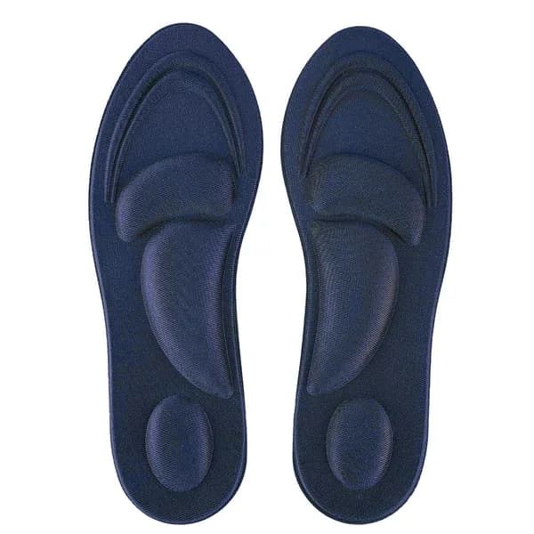 Ortopediska inlägg Plattfot Stöd för fotvalv Memory Foam Skoinlägg Komfort Mörkblå för Kvinnor