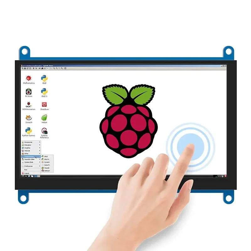 AliExpress - Treiberfreier tragbarer Raspberry Pi-Monitor, 1024×600 HD-Display, 7-Zoll-TFT-Touchscreen, Mini-HDMI-LCD-Monitor, zweiter Touchscreen für