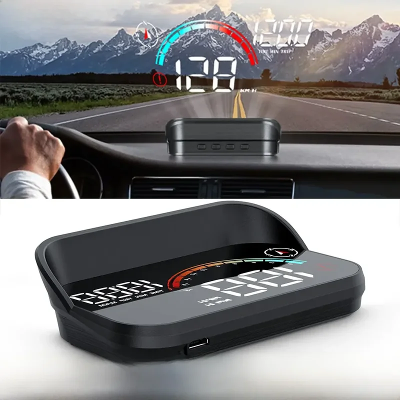 AliExpress - AD Head Up Display Windschutzscheibe Projektor M22 Auto GPS HUD Universal Digital GPS Tacho Km/h LCD Projektion Auf Glas auto 