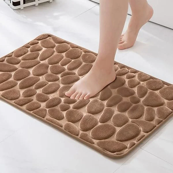 40x60CM (ruskea) eteismatto kylpyhuonematto hydrofiilinen muistivaahto piisuunnittelu mikrokuitu liukumaton pehmeä kylpyhuonekeittiö