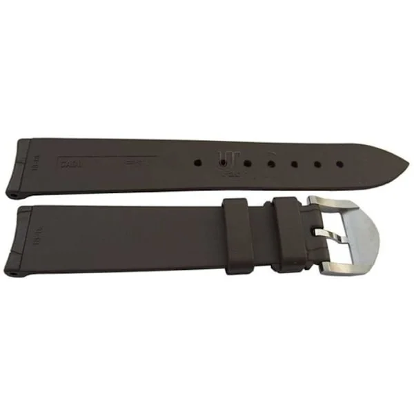 Rannekello - MY-MONTRE - 20mm (18mm) - Vulkaaninen hartsia ISO Sveitsi - Ruskea - Ruostumaton teräksinen solki