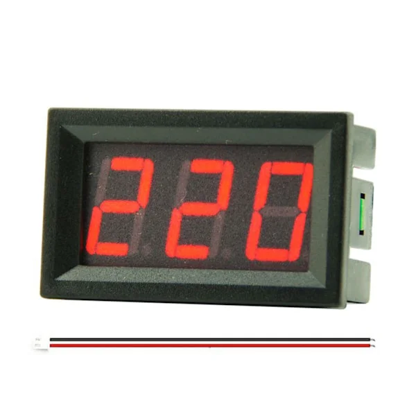 AC 50-500V Digital LED Display Spenningsmåler Universal AC 220 380V Voltmeter