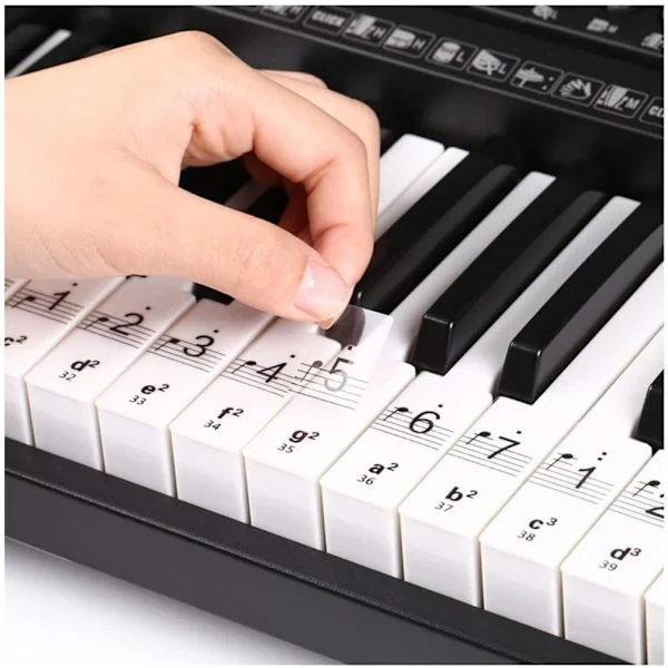 Node-klistremerker for piano / keyboard pianotangenter