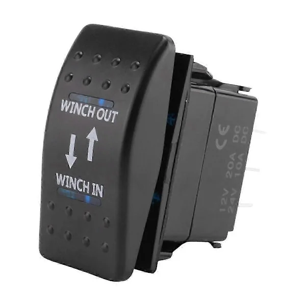 12V 20A Vinsj Inn Vinsj Ut PÅ-AV-PÅ Vippebryter 7 Pin LED