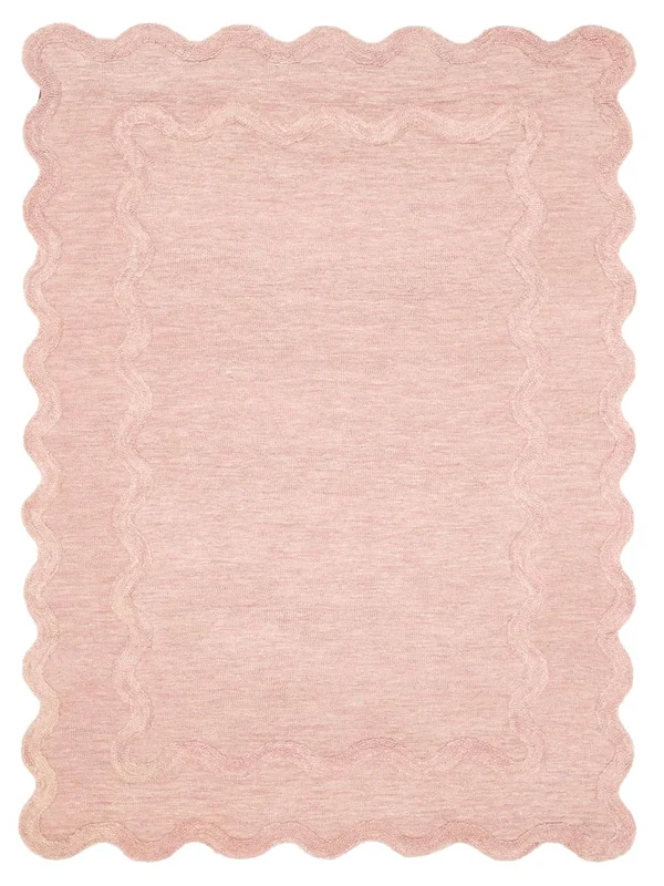 Grand Clara Tapis - Rose Poudré 300X400 Laine, Dans Un Style Classique