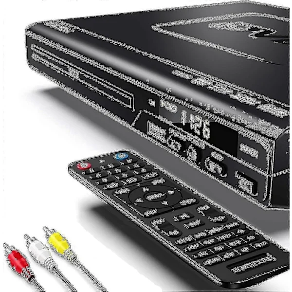 DVD-spelare för TV Blu-ray DVD-spelare med fjärrkontroll HDMI-kabel Wigslar