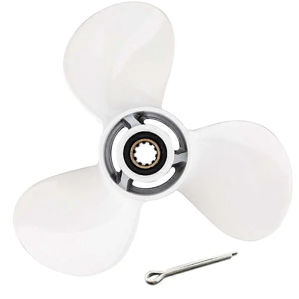 För Yamaha 20 hk 25 hk 9 7/8X10 1/2 utombordsmotor propeller båtmotor 20 25 30 skruv 3 blad 10 splines motordel