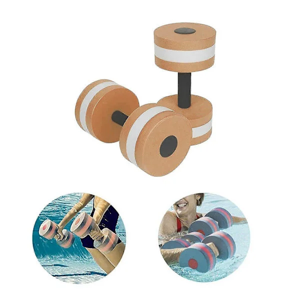 Voksen Svømmeputer 1 Par Aqua Fitness Manualer Skum Manualer Håndstenger Basseng Motstand Trening Oransje