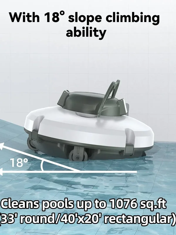AliExpress - Nettoyeur de piscine robotisé sans fil intelligent Redkey S100, robot de nettoyage de piscine entièrement automatique, aspirateur sous-