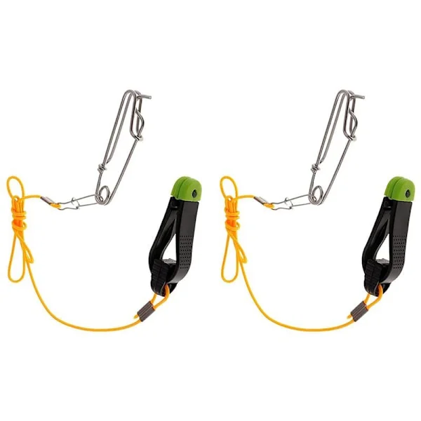 2 stk. plus line release, 17 tommer downrigger release stacker clip fiskeri leder med longline clips