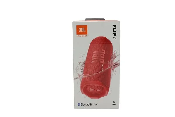 JBL Flip 7, trådløs bærbar Bluetooth-høyttaler, rød