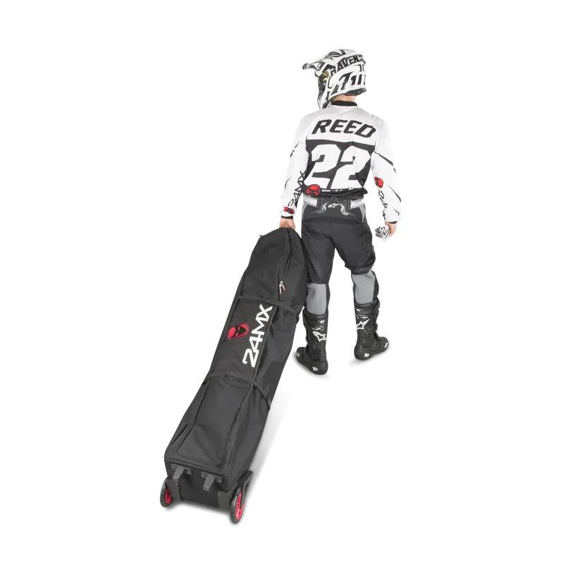 24MX Premium Tent Bag with Wheels Black/Red/White