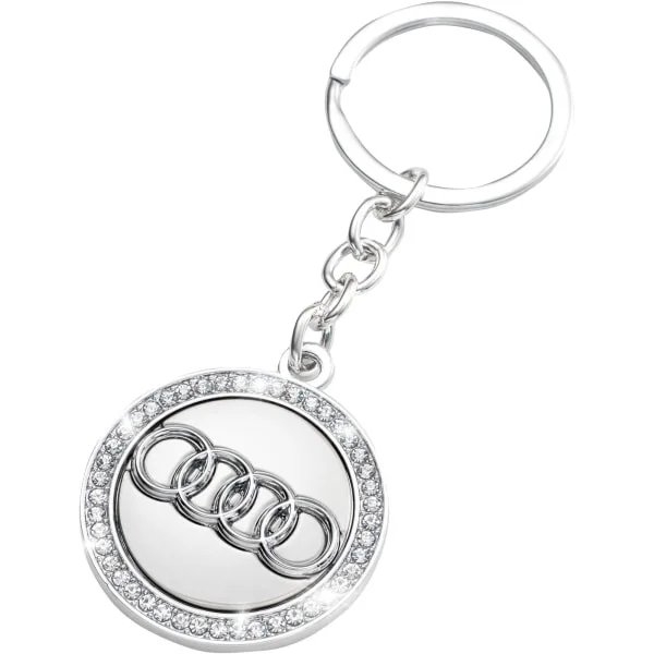 Audi Nyckelring Bil Logotyp Nyckelring Diamant Tillbehör Passar För