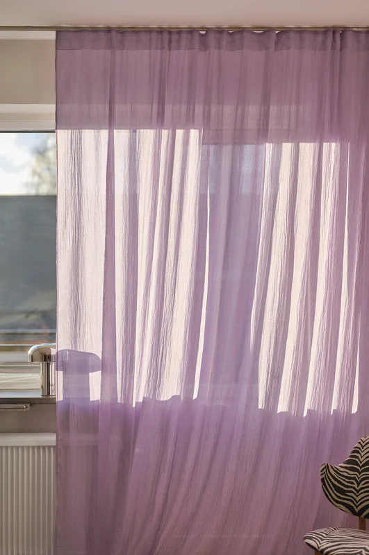 Jotex - Zasłona Wielofunkcyjna 1 Długości Ekstra Szeroka Pastelowy fiolet - LAYER - Kup Zasłony na taśmie firmy Jotex